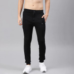 Men Black Solid Rapid Dry Running Joggers