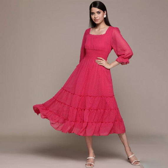 https://fazhionshore.com/products/fuchsia-solid-chiffon-smocked-tiered-midi-dress