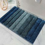 Teal Green Striped Anti-Skid 1700GSM Doormats