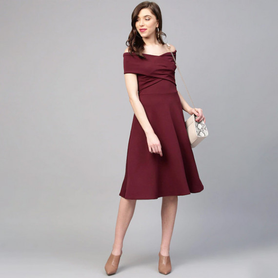 https://fazhionshore.com/products/burgundy-off-shoulder-pleated-fit-flare-dress