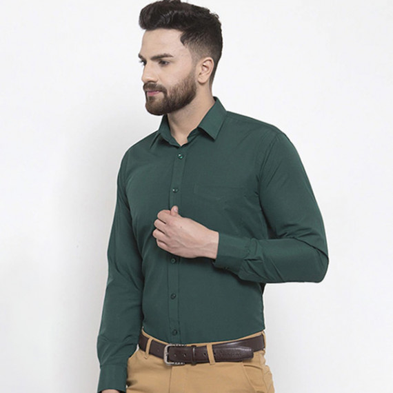 https://fazhionshore.com/products/men-green-slim-fit-solid-formal-shirt