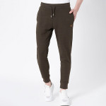 Men Olive Solid Joggers