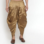 Men Gold-Toned Solid Silk Dhotis