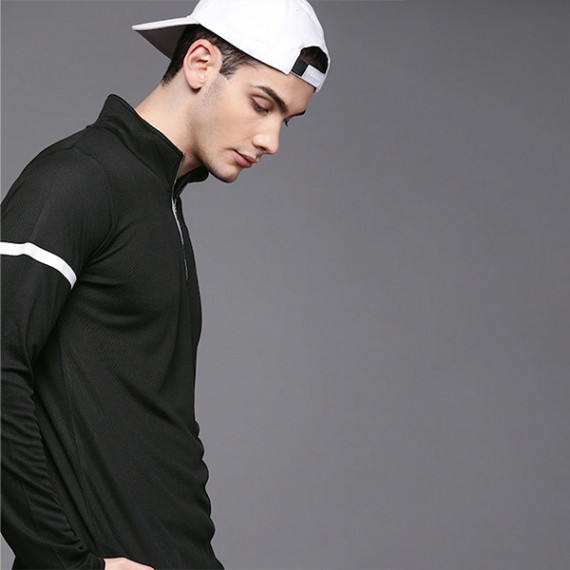 https://fazhionshore.com/products/men-black-self-design-mock-collar-t-shirt