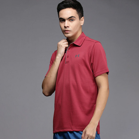 https://fazhionshore.com/products/men-coral-pink-self-striped-polo-collar-loose-t-shirt