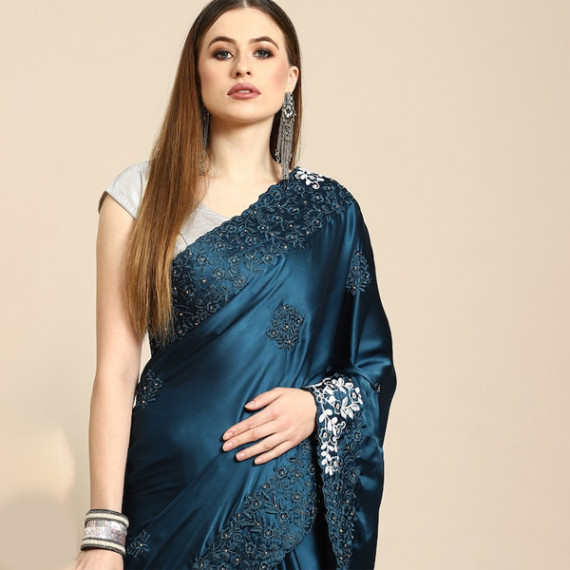 https://fazhionshore.com/products/blue-floral-embroidered-satin-saree