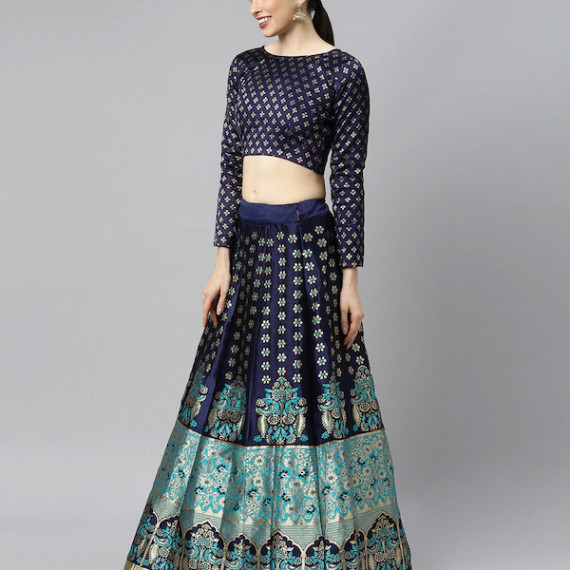 https://fazhionshore.com/products/blue-green-woven-design-lehenga-choli